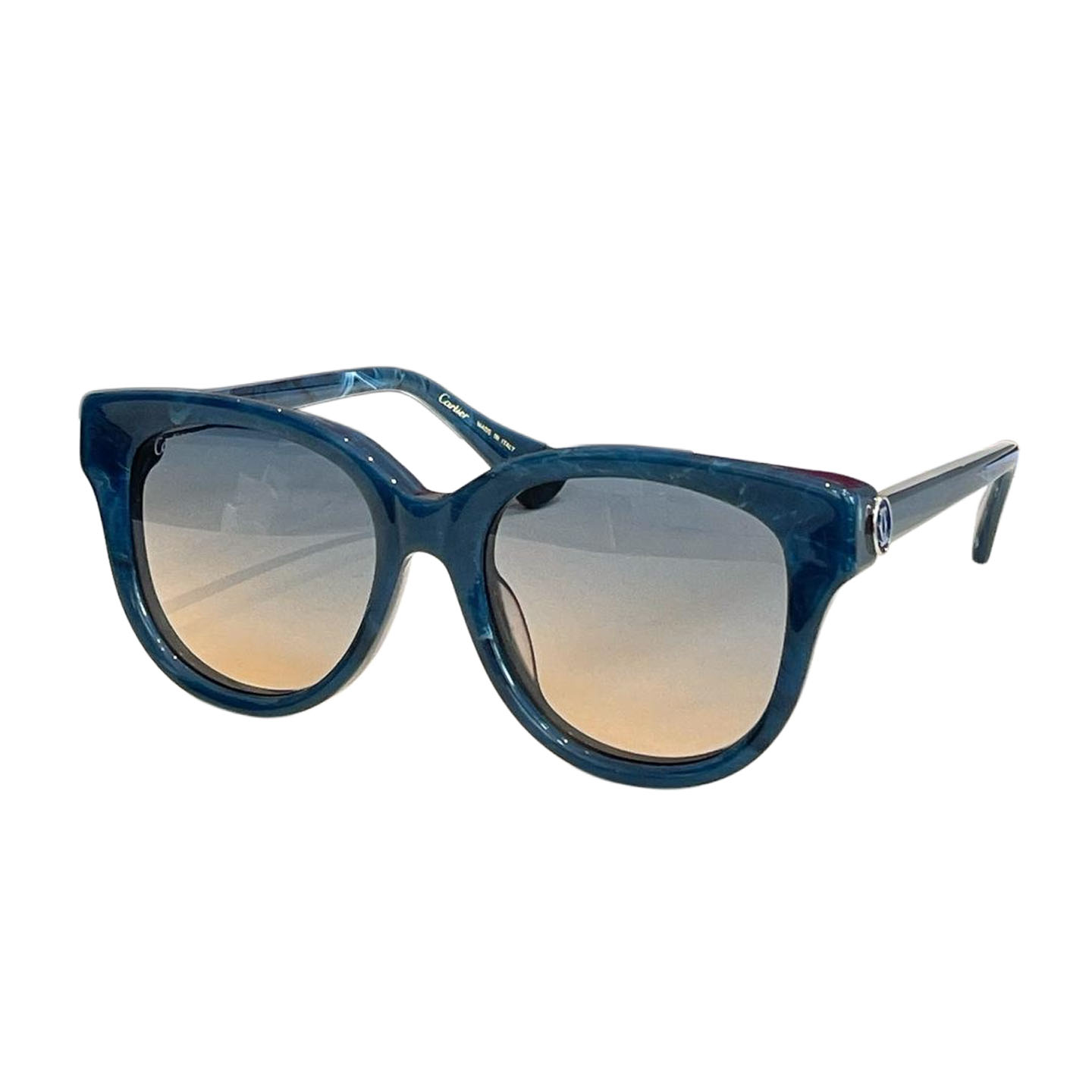 Cartier Boston frame glasses black gold/leopard/blue/black silver/white/leopard brown color Size 55口19-140 - 图片 4