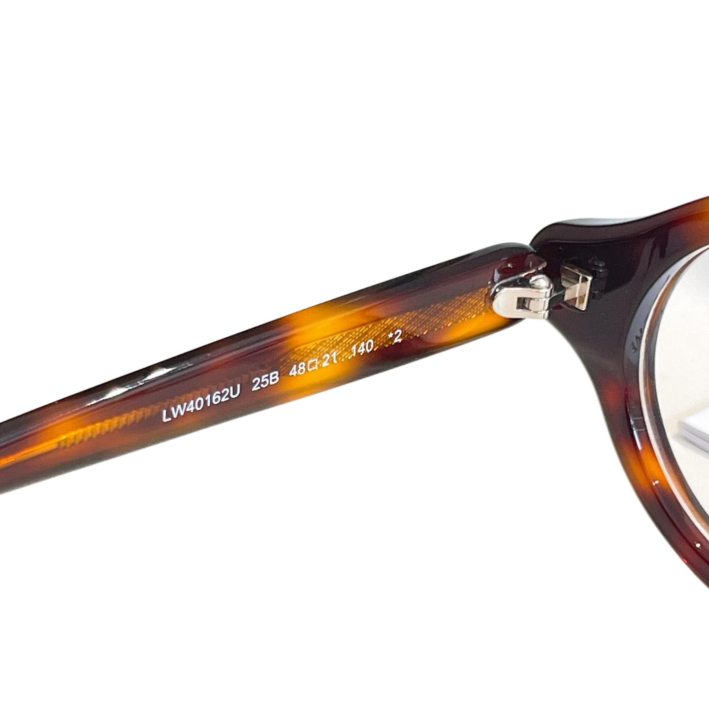 Loewe round frame glasses leopard/tawny/black/transparent color Size 48口21-140 - 图片 3