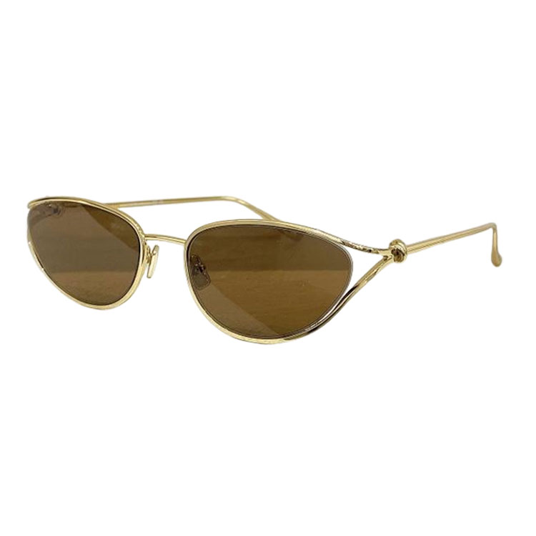 Bottega Veneta glasses silver/gold/grey silver/black gold/rose gold/brown/green color Size 57口19-130 - 图片 6