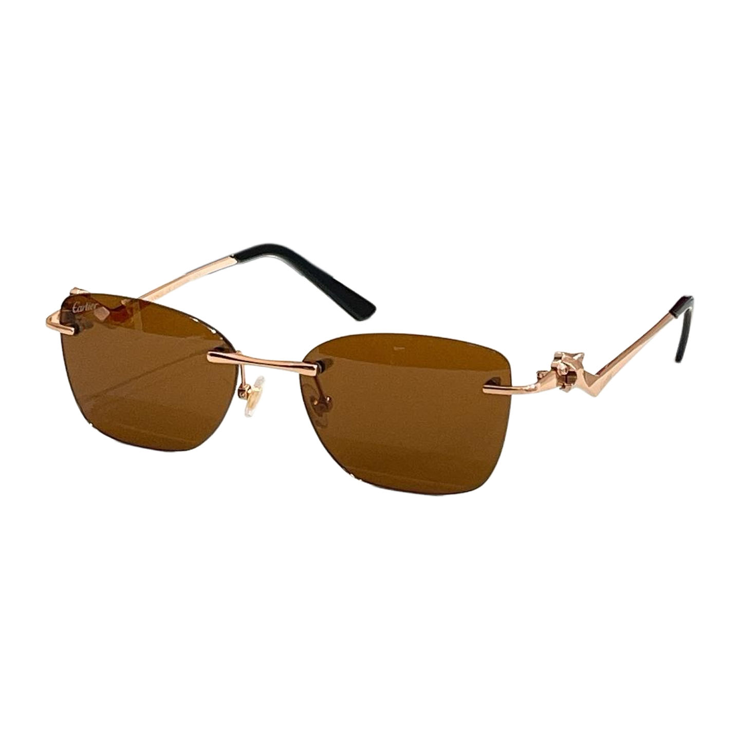 Cartier glasses black gold/black silver/brown gold/black rose gold/blue/brown rose gold/silver/leopard color Size 57口17 140 - 图片 6