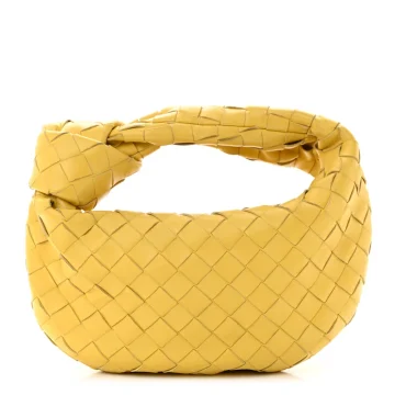 Bottega Veneta Mini Intrecciato Jodie Buttercup Nappa Leather