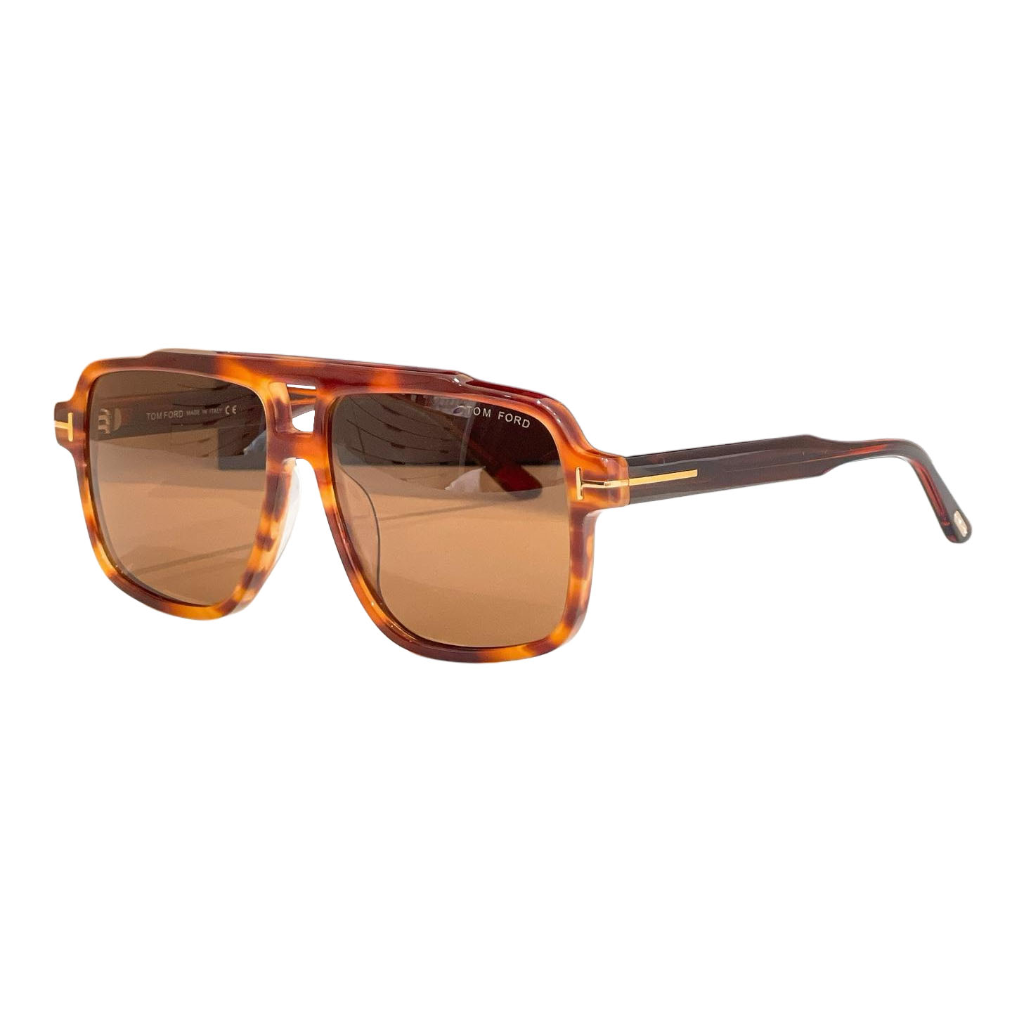 Tom Ford Pilot glasses leopard crimson/black crimson/leopard brown/leopard black/leopard sepia/eggplant/black/yellow brown color Size 58口16-140 - 图片 4