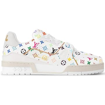 Louis Vuitton White LV patterned sneakers