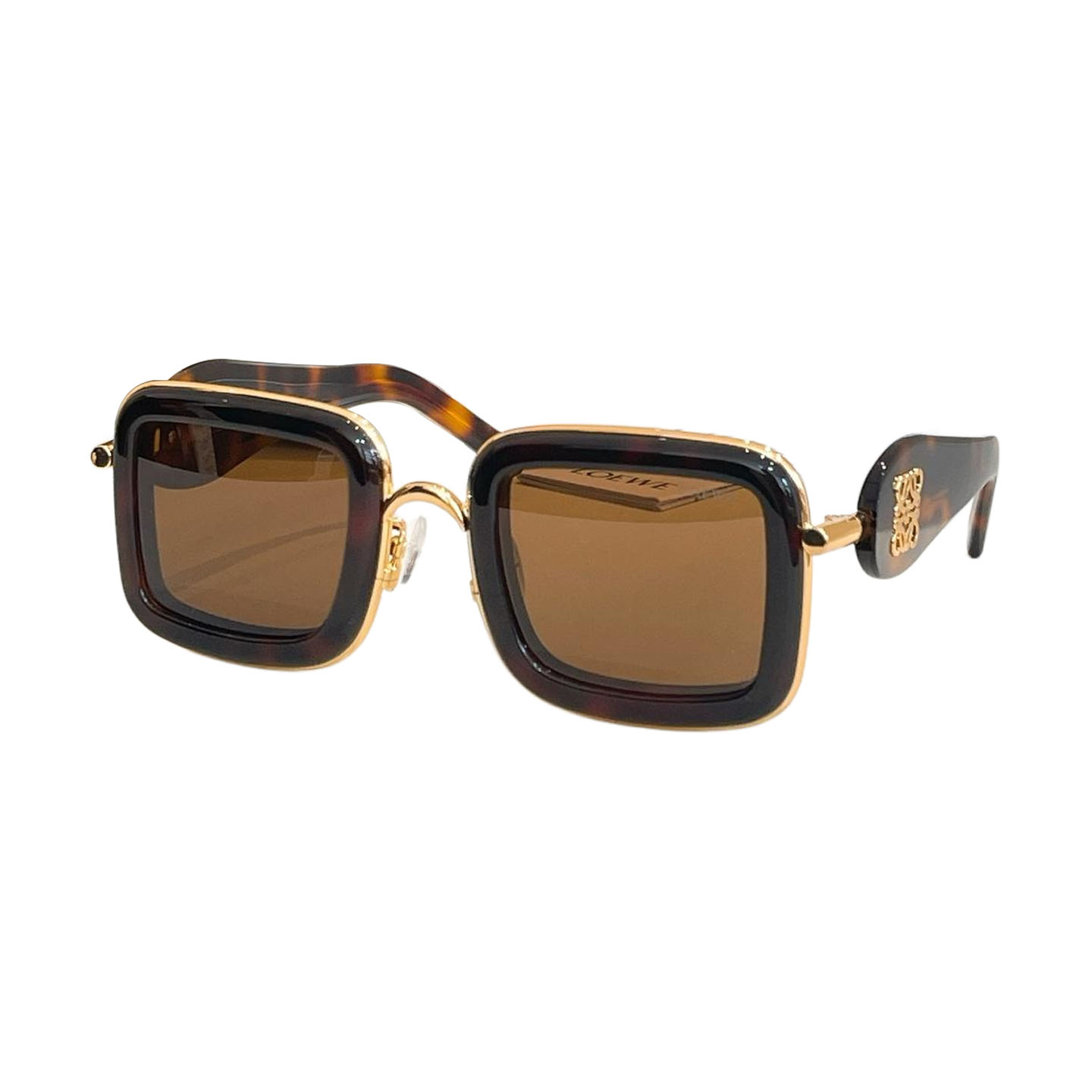 Loewe square frame glasses black white/white/black orange/black red/black/purple silver/purple gold/leopard color Size 49口27-140 - 图片 8