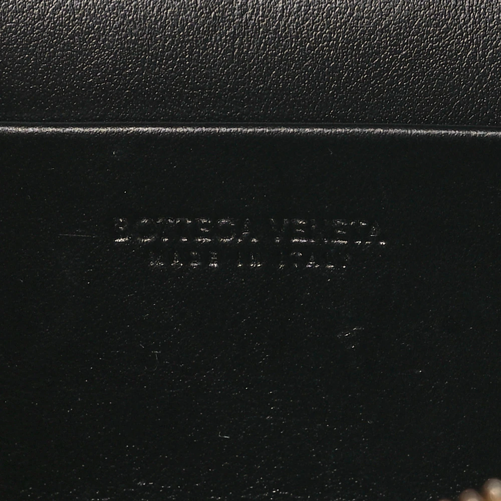 Bottega Veneta Medium Intrecciato Bang Bang Vanity Case Black Calfskin Leather Gold Hardware - 图片 2