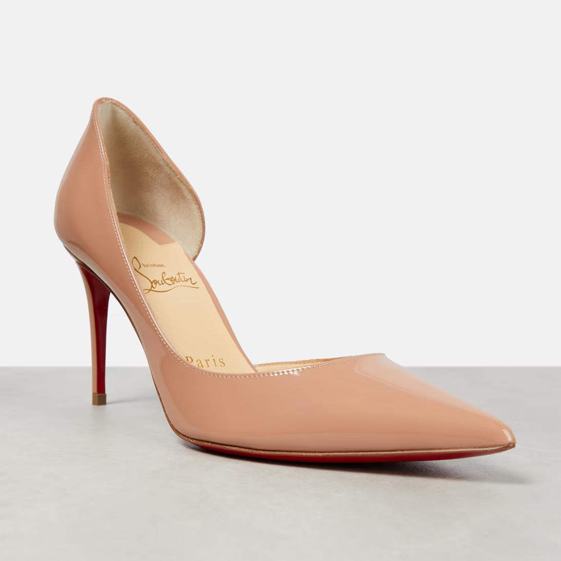Christian Louboutin Nude patent heels - 图片 2