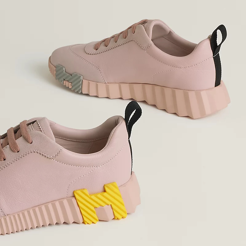 HERMES Pink Sneakers Bouncing Sports Shoes - 图片 5