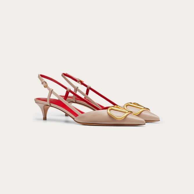 VALENTINO Calf leather strappy heels (4cm high heel) - 图片 2