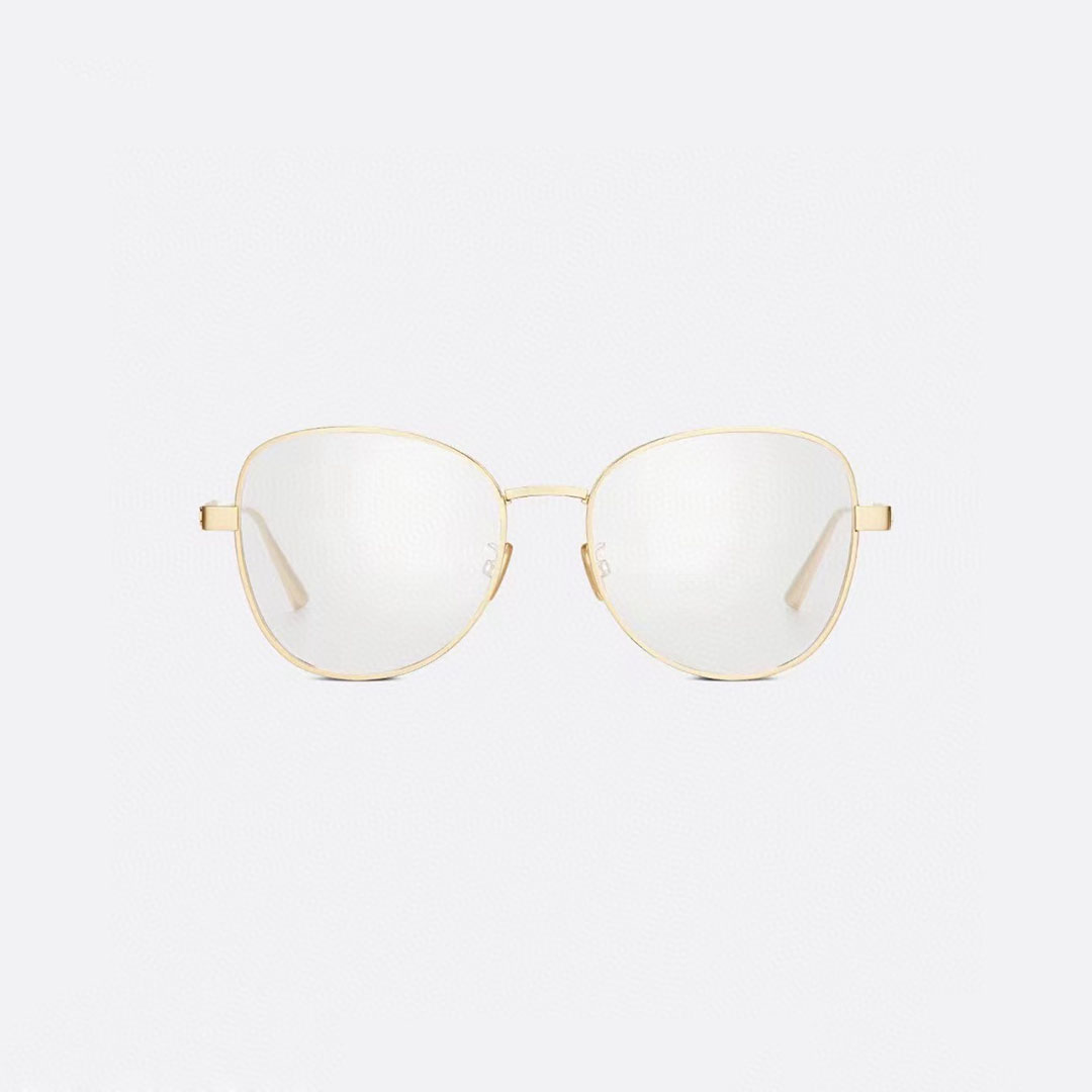 DIOR round frame glasses gold/silver color Size 54口18-145 - 图片 2