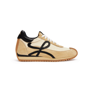 LOEWE Suede and nylon smooth sneakers