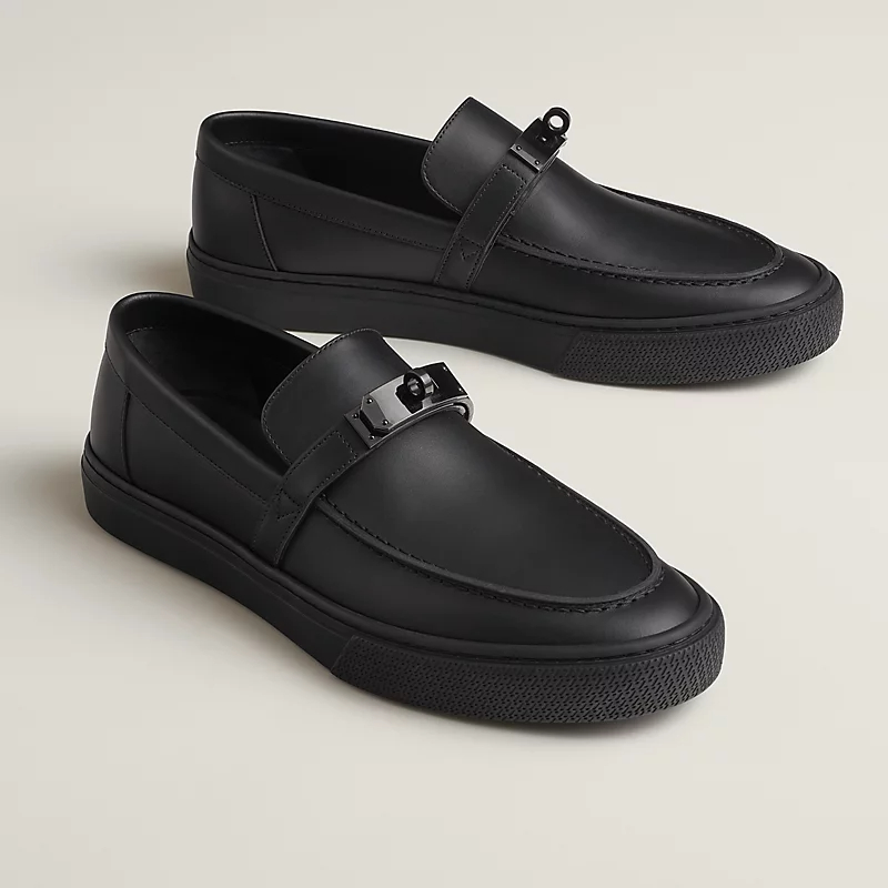 HERMES Game Black Loafers - 图片 3