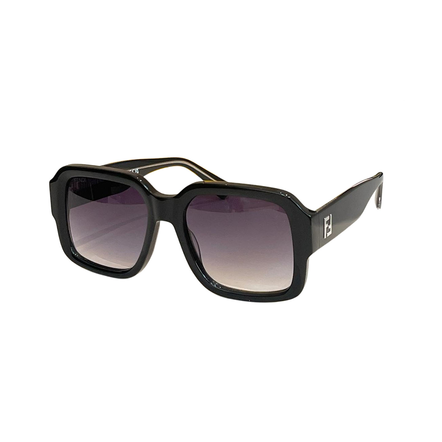 Fendi square frame glasses leopard orange/black/grey/leopard/yellow/eggplant color Size 56口18-145 - 图片 7