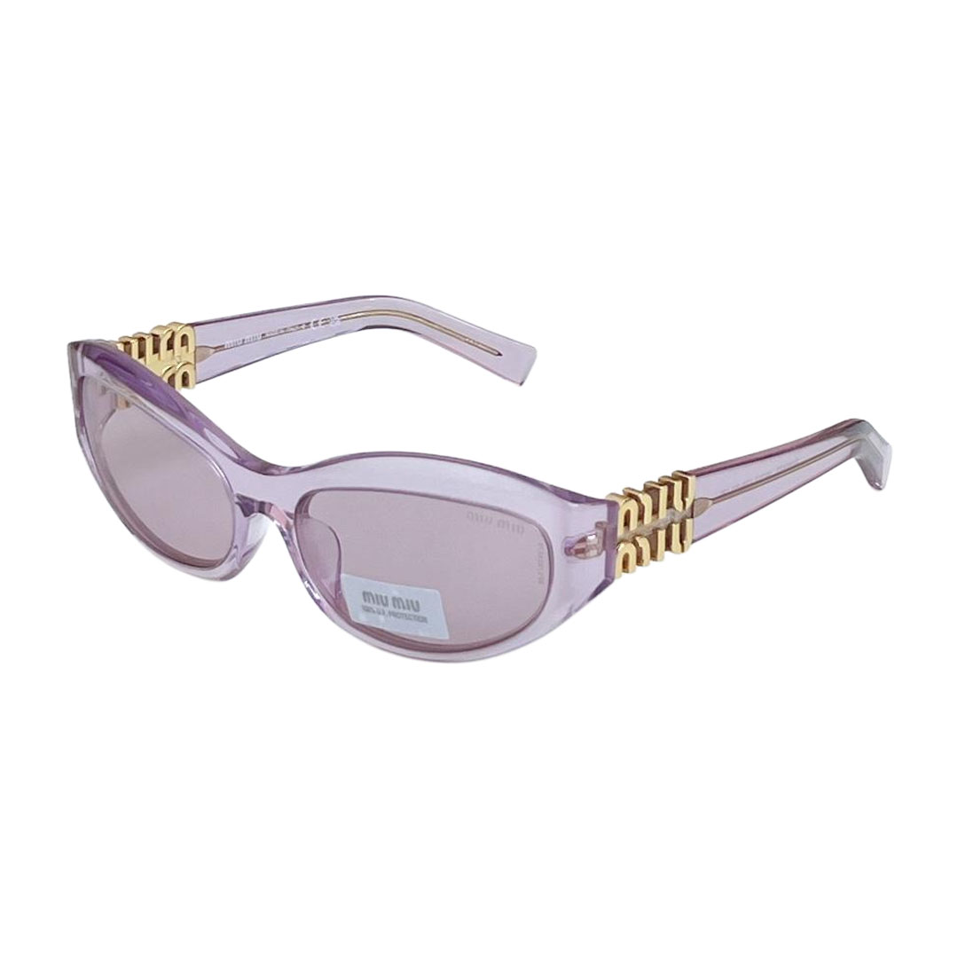Miu Miu glasses black gold/leopard/apricot/purple color Size 59口17-130 - 图片 9