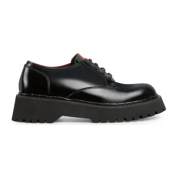 Gucci black webbing loafers