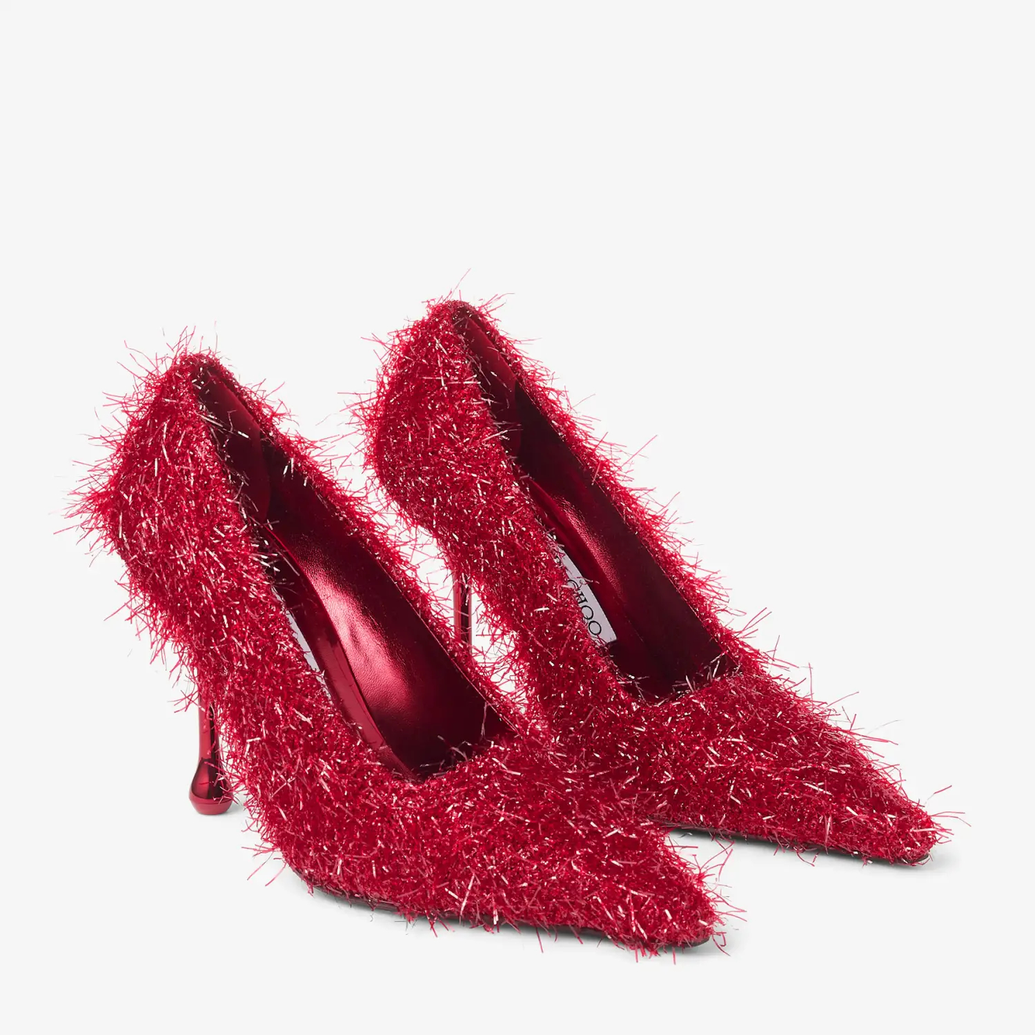 JIMMY CHOO Ruby red wire heels, pointy stiletto heels (9.5cm) - 图片 2