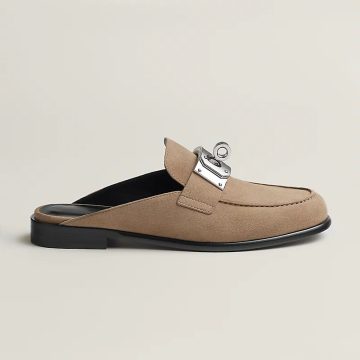 HERMES Iota Mule Beige color Slippers