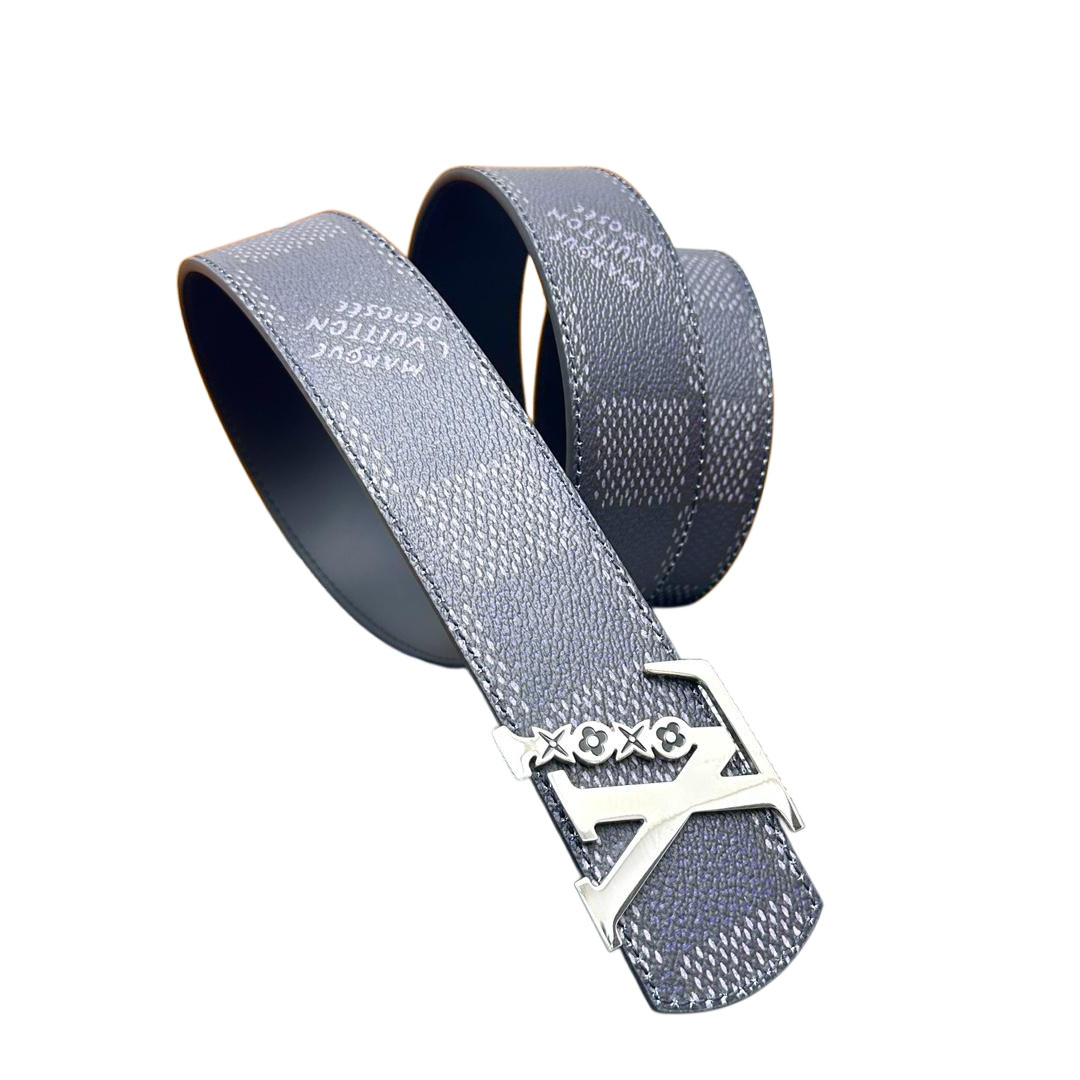 Louis Vuitton Men's Flower Buckle Reversible Belt In Black/Brown Dimension Calfskin With Gold/Silver Hardware 40mm - 图片 2