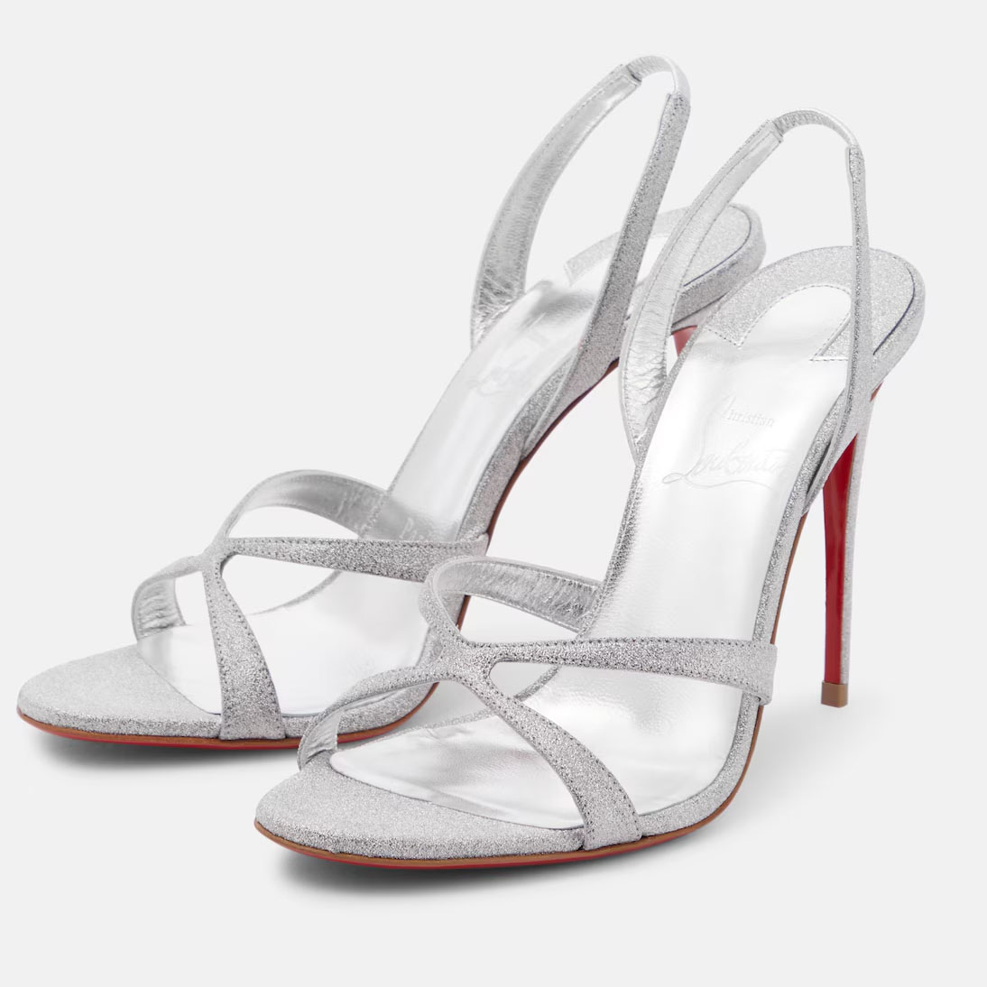 Christian Louboutin Silver stiletto heels and high-heeled sandals - 图片 2
