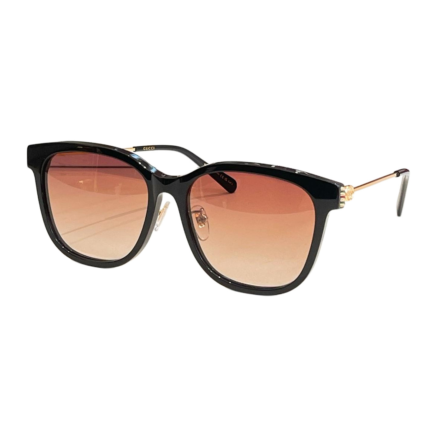 Gucci Wayfarer glasses green/eggplant/leopard brown/red brown/black/natural salmon/black gold/red gold/leopard color Size 56口16-145 - 图片 6