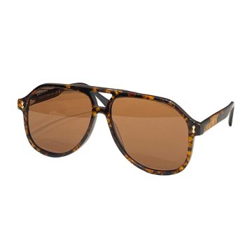 Gucci Aviator glasses leopard brown/leopard green/black/eggplant/leopard yellow/red/green/tawny Size 58口14-145