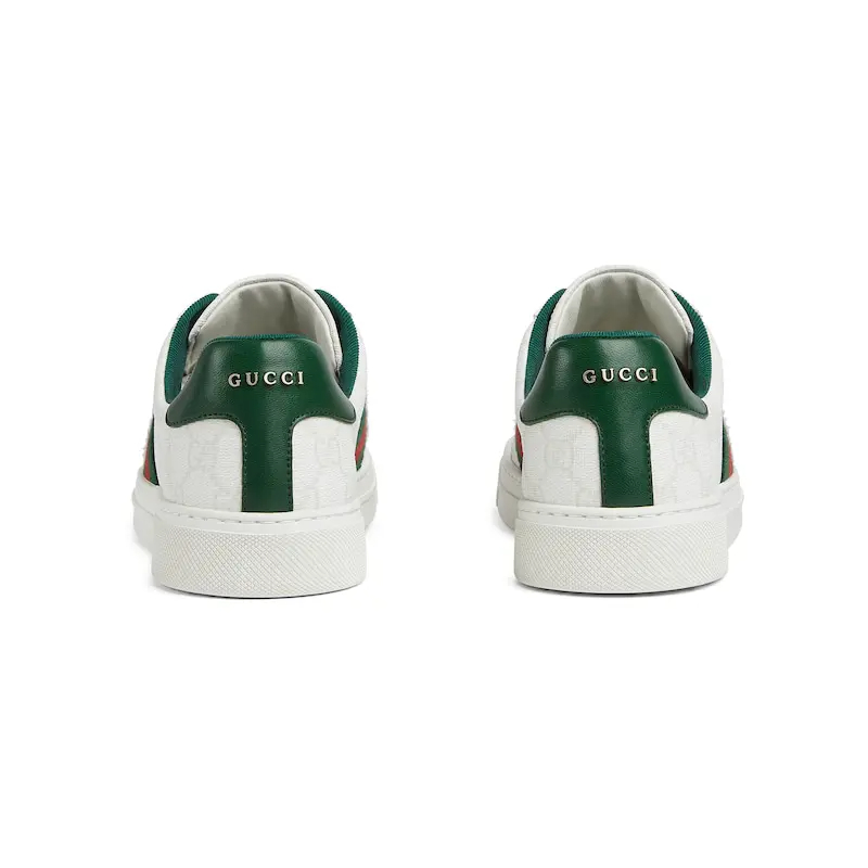 Gucci Ace series white sneakers woven fabric women's sports shoes - 图片 3