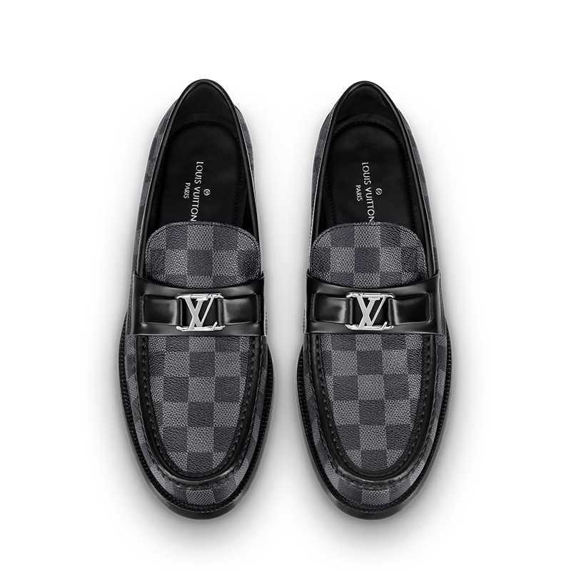 Louis Vuitton men's Grey leather shoes Loafers - 图片 5