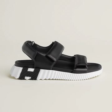 HERMES Junior Black Sandal