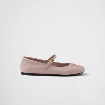 PRADA Naplak Flat Shoes pink Ballet Shoes