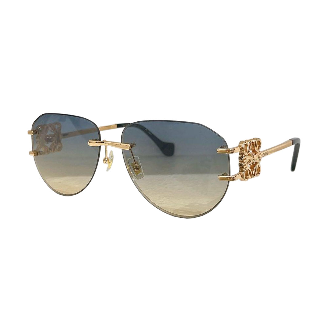 Loewe glasses blue orange/eggplant/blue/black/gradient green/gold white/brown color Size 62口16-135 - 图片 7