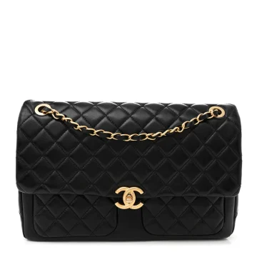 Grade Handbags | Black Quilted Luxury Designer Bag