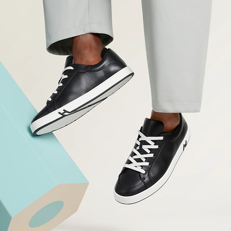 HERMES Kid Sneakers Black Sports Shoes - 图片 4