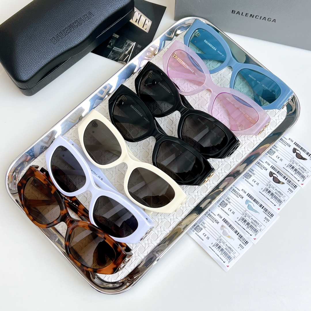Balenciaga glasses leopard/black/black gold/ivory/white/pink/blue color Size 55口20-135 - 图片 9