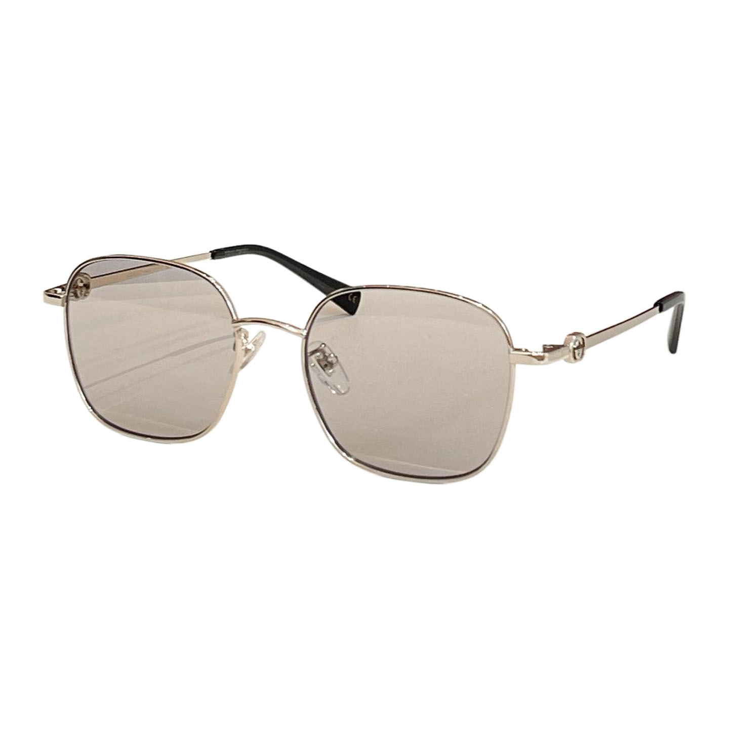 Gucci square frame glasses gold leopard/silver black/rose gold/brown rose gold/scarlet silver/brown leopard/grey silver/black gold color Size 52口19-145 - 图片 7