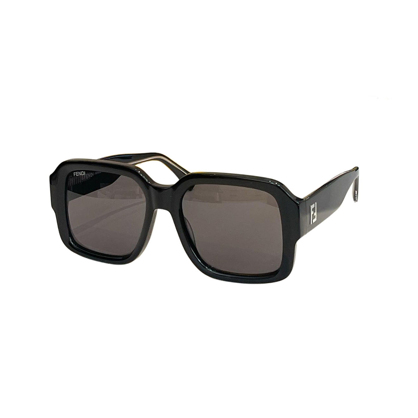 Fendi square frame glasses leopard orange/black/grey/leopard/yellow/eggplant color Size 56口18-145 - 图片 3