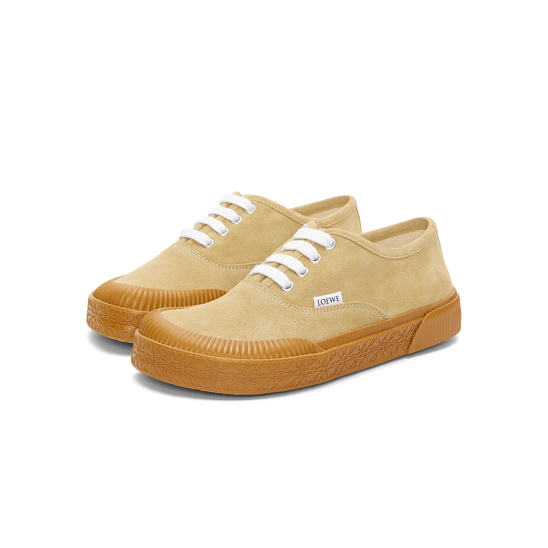 LOEWE Suede Terra Vulca lace-up sneakers - 图片 2
