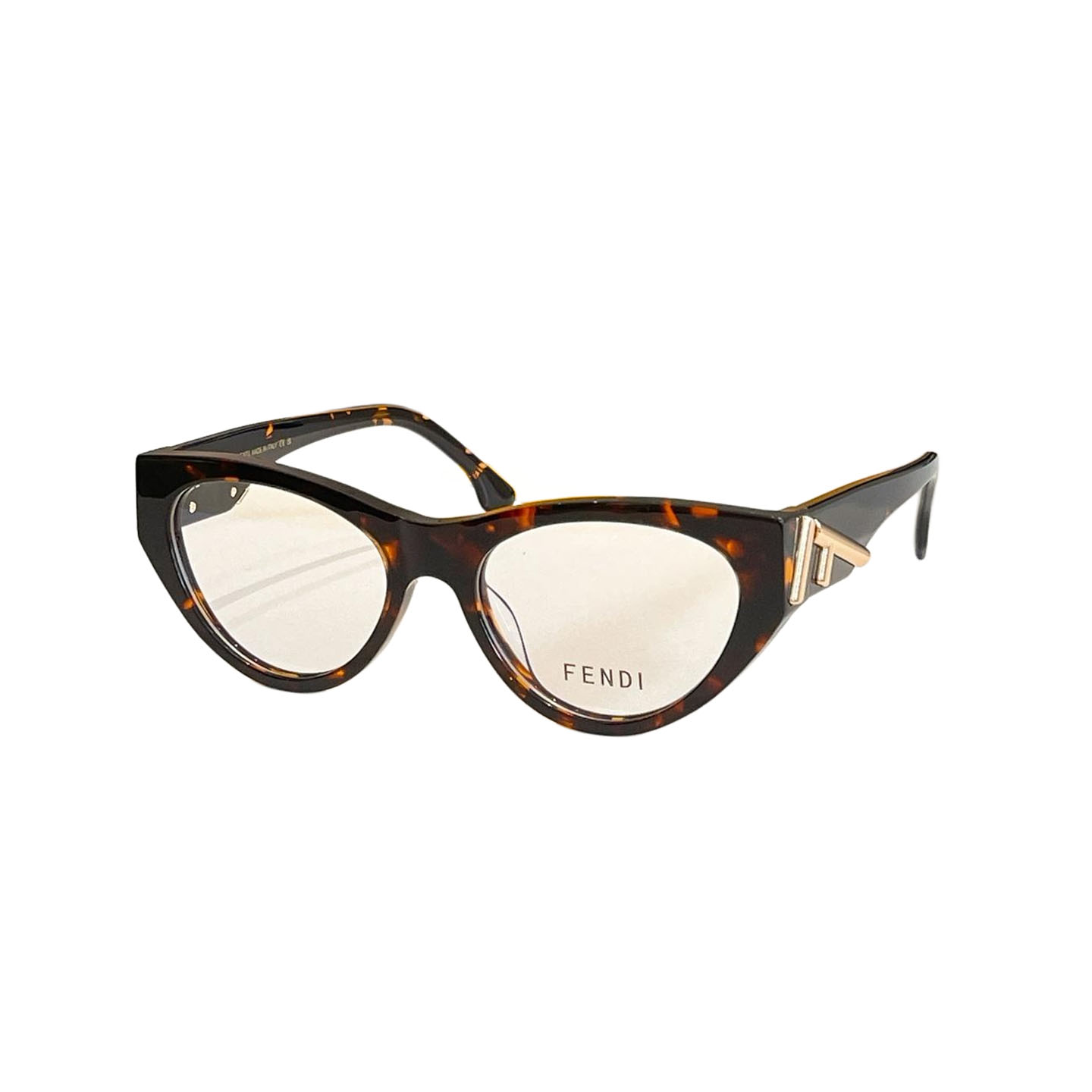 Fendi Cat Eye glasses silver/gold/black silver/black gold/leopard/brown leopard/rust/eggplant color Size 55口19-140 - 图片 5