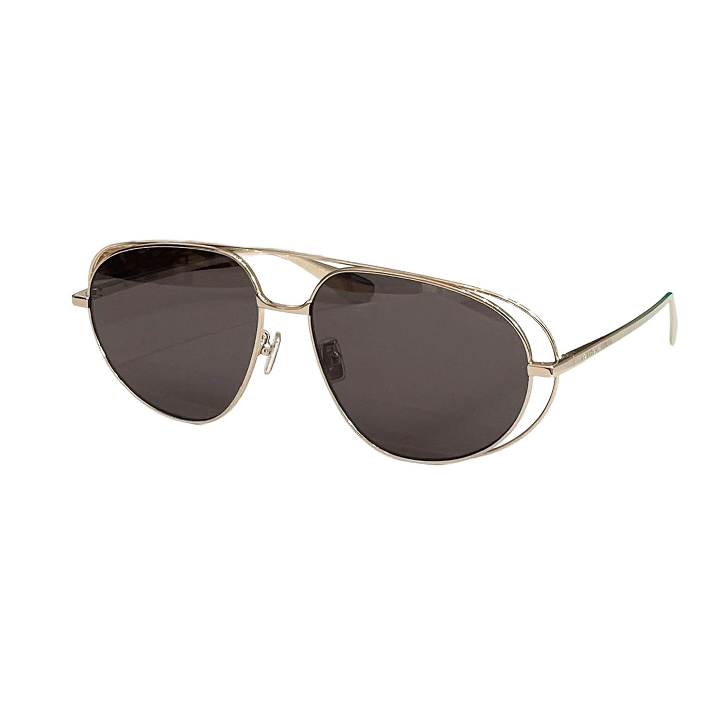 Bottega Veneta Pilot glasses blue/orange/apricot/brown/green/black gold/black silver/black color Size 132口1-120 - 图片 7