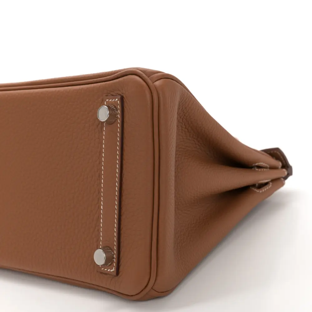 Hermès Birkin 25 Brown Togo Leather Palladium Hardware - 图片 5