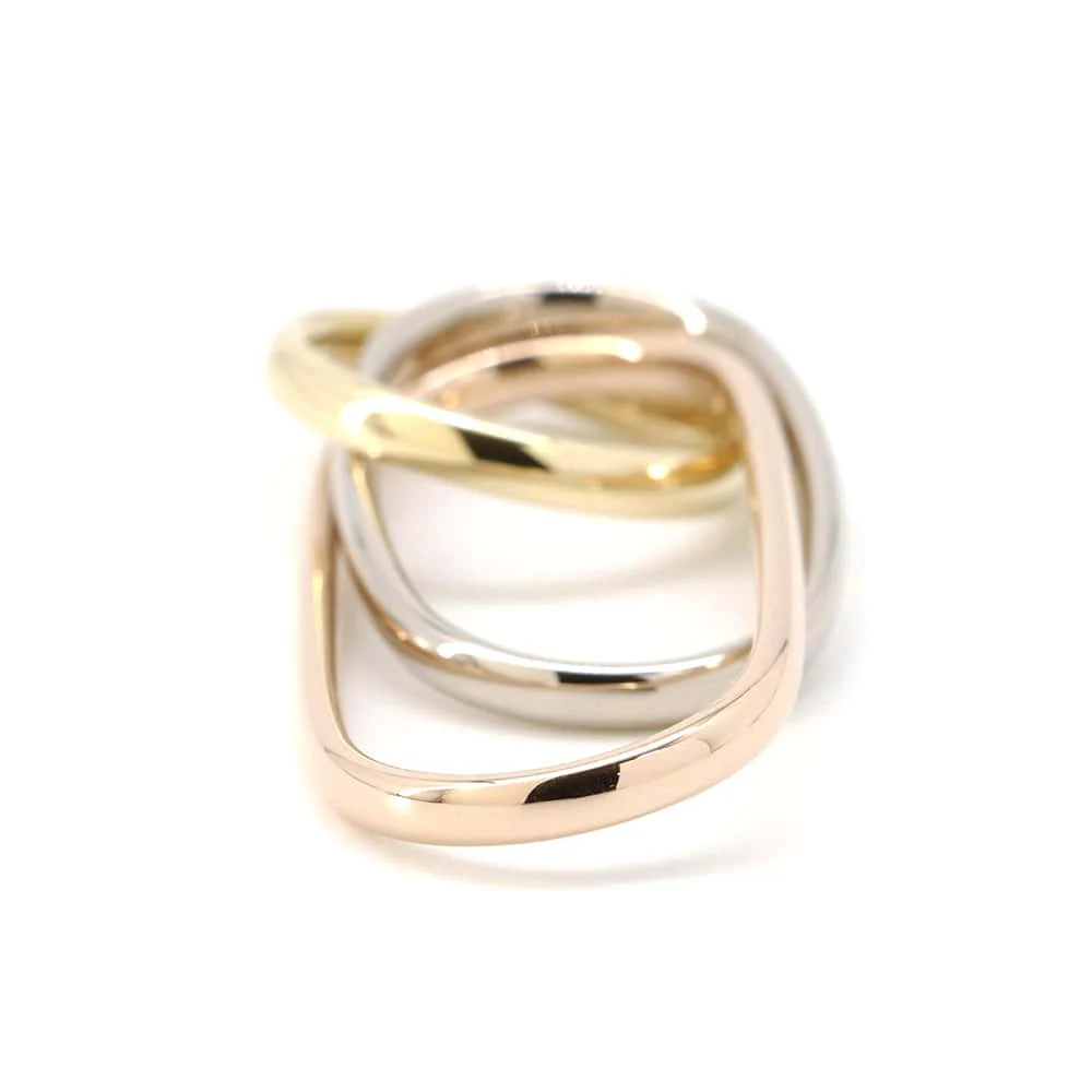 CARTIER Trinity FOR CHITOSE ABE of sacai 3 finger ring Size 50-51-52/# - 图片 2