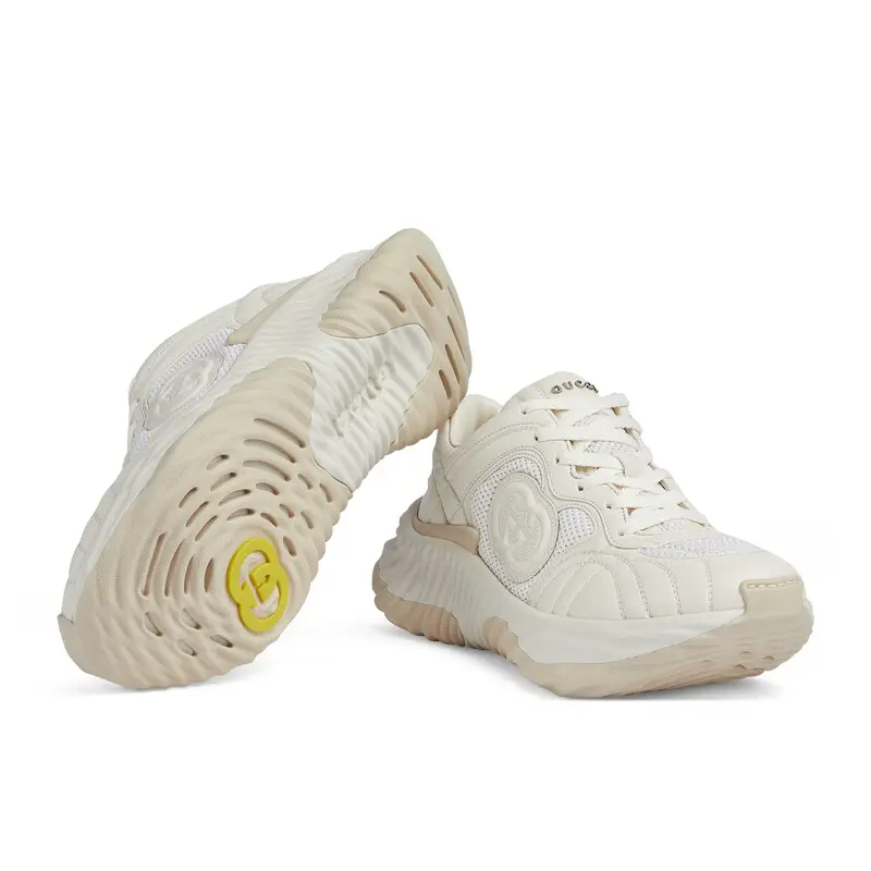 Gucci Ripple series women's thick soled sports shoes white Sneakers - 图片 5