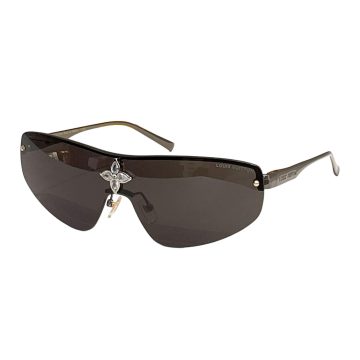 Louis Vuitton Mask glasses black/brown/eggplant/grey gold/grey silver color Size 137口0-135