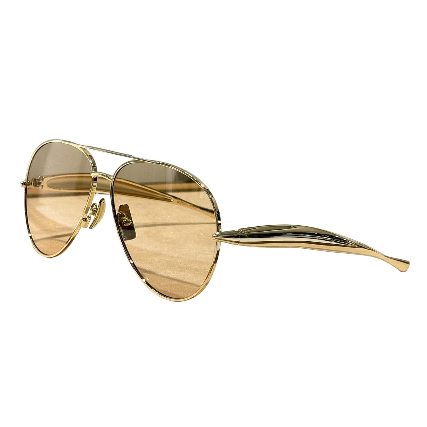 Bottega Veneta Pilot glasses black silver/black gold/silver/green gold/tawny/brown/coffee color Size 64-13-135 - 图片 5