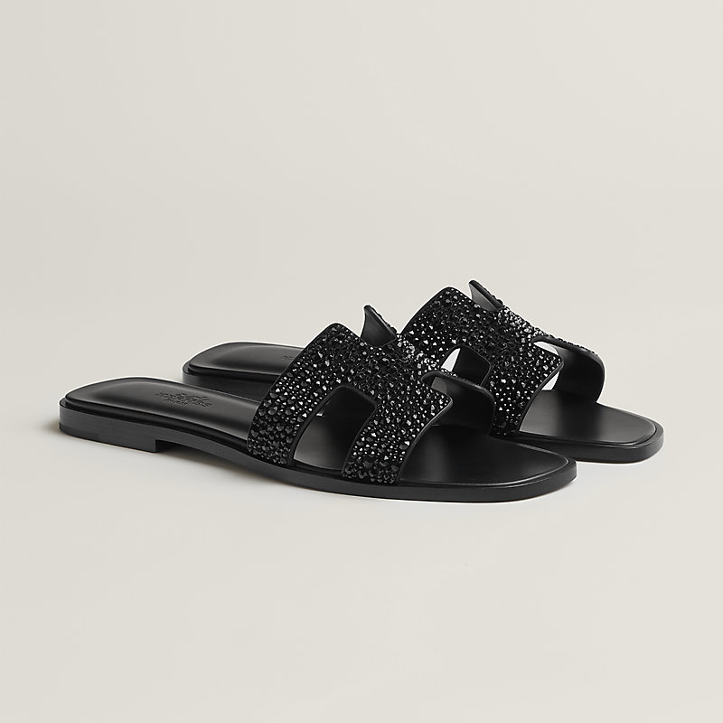 HERMES Oran Black Slippers - 图片 2
