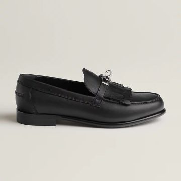 HERMES Destin Black Loafers