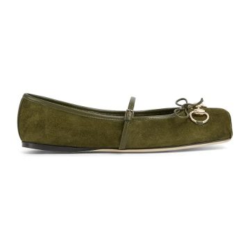 Gucci green Ballet Shoes Flat Shoes