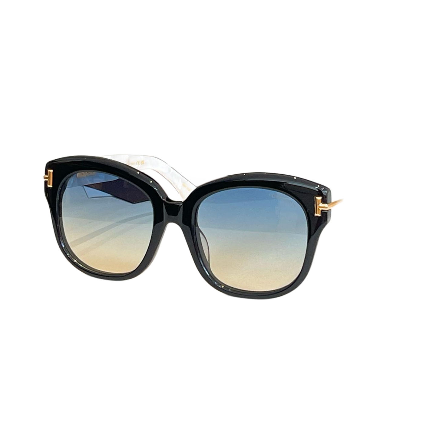 Tom Ford Butterfly glasses black gold/eggplant/apricot/black white/brown leopard/leopard apricot color Size 55口20-140 - 图片 5