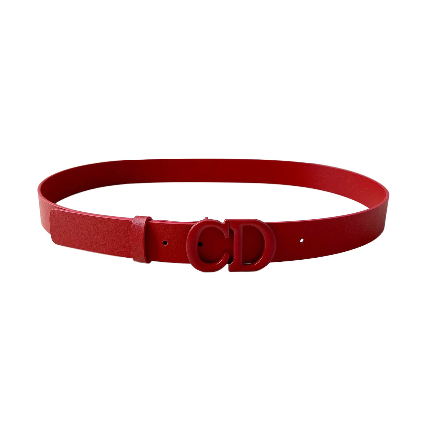 Dior Women' s Montaigne CD Buckle Saddle Belt In Blue/Red/Brown/Black/White Calfskin With Blue/Red/Brown/Black/White Hardware 30mm - 图片 3