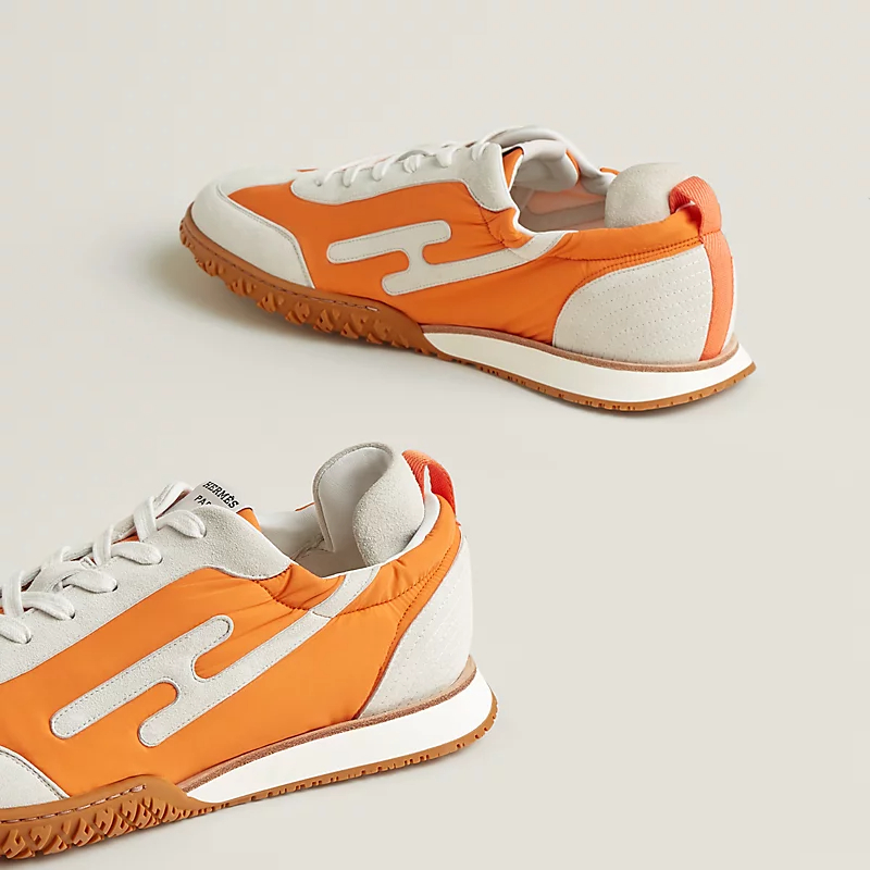 HERMES Jet Sneakers Oranage Sports Shoes - 图片 3