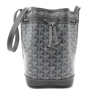 Goyard Petit Flot Bucket Bag PM Grey Goyardine Canvas