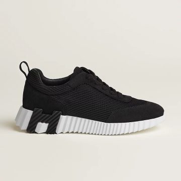 HERMES Black Sneakers Bouncing Sports Shoes